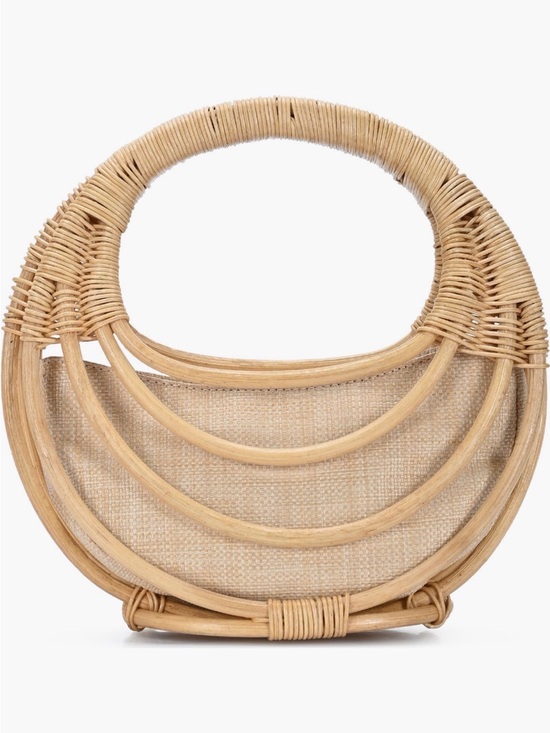 Antik Kraft Handbags - NEW Antik Kraft Wicker Structured Handheld vacation bag- Natural